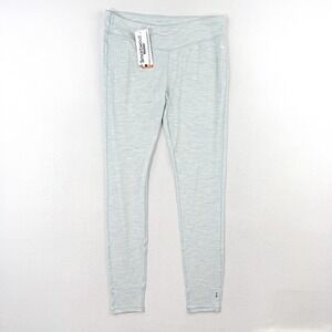 Smartwool Classic Thermal Baselayer Pant L Womens Merino Blend Sky Heather NEW